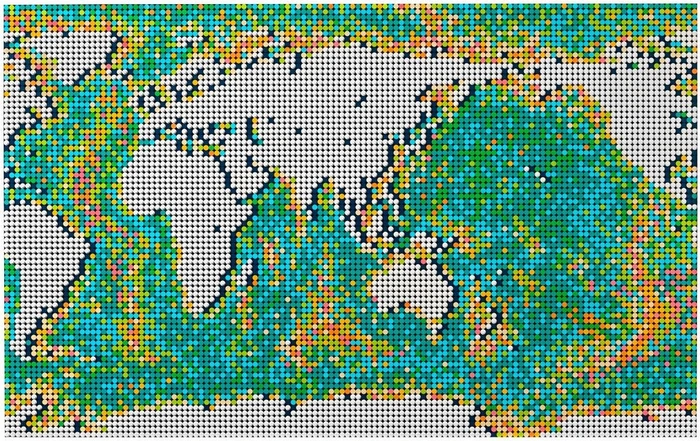 LEGO Art - Weltkarte
