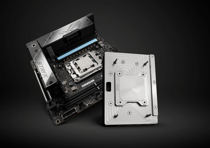 EK Water Blocks Quantum Line EK-Quantum Momentum² ROG Strix X670E-I D-RGB Monoblock, Nickel, Acryl