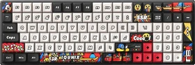 iQunix F97 Graffiti Diary Slate Wireless, 96%, LEDs RGB, Moonstone, USB/Bluetooth, DE