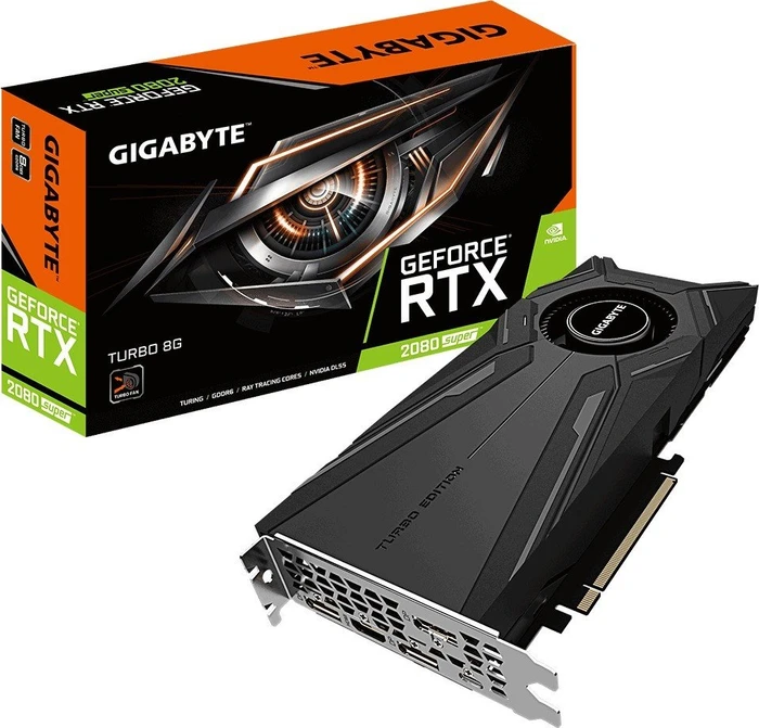 GIGABYTE GeForce RTX 2080 SUPER Turbo 8G, 8GB GDDR6, HDMI, USB-C, 3x DP