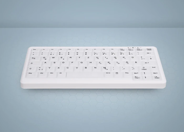 Contour Design Active Key kompakte Hygiene-Tastatur, weiß, vollversiegelt, USB, US
