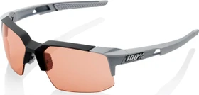 100% Speedcoupe matte white/hiper blue multilayer mirror lens