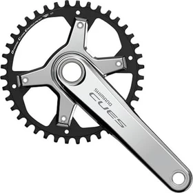 Shimano CUES FC-U6030-1 40 Zähne Kurbelgarnitur 170mm polished silver
