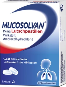 Sanofi-Aventis Mucosolvan Lutschpastillen 15mg, 20 Stück