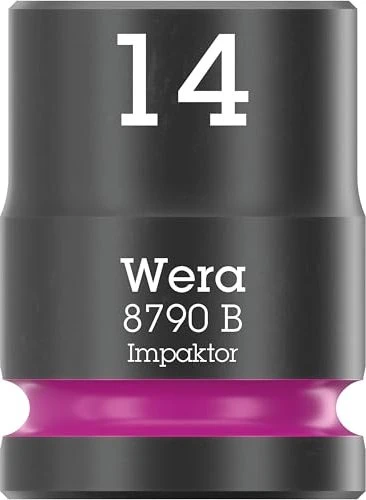 Wera 8790 B Impaktor Außensechskant Steckschlüssel 3/8", 14x30mm