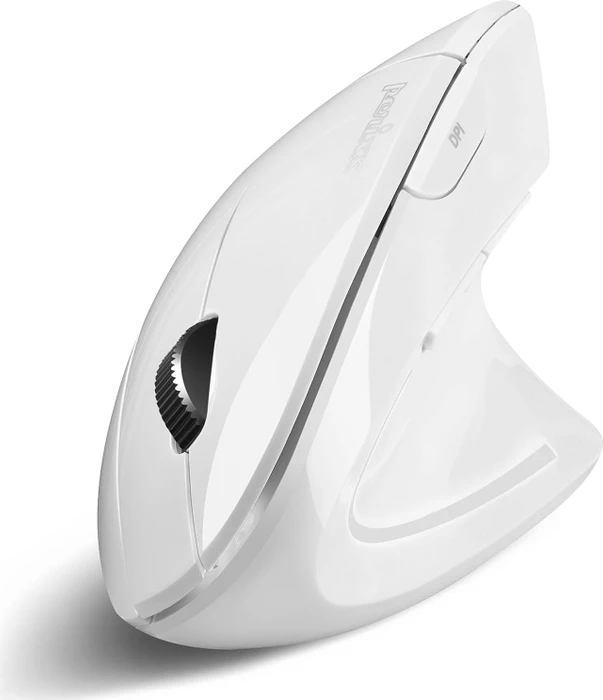 Perixx PERIMICE-813, weiß, vertikal, Rechtshänder, USB/Bluetooth