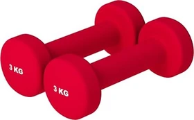 Gorilla Sports Hexagon Neopren Kurzhantel 2x 3kg