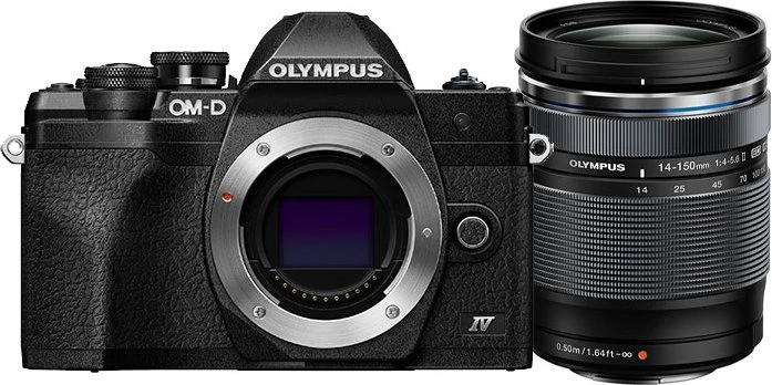 Olympus OM-D E-M10 Mark IV schwarz mit Objektiv M.Zuiko digital ED 14-150mm 4.0-5.6 II