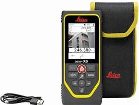 Leica DISTO X6 Akku-Laser-Entfernungsmesser inkl. Tasche + Akku 2.0Ah