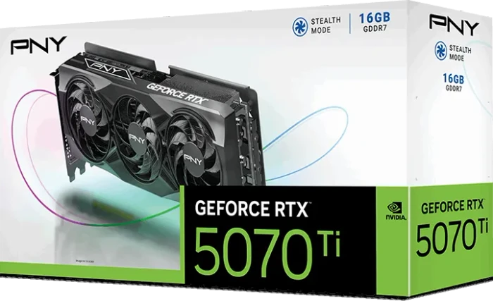 PNY GeForce RTX 5070 Ti Triple Fan, 16GB GDDR7, HDMI, 3x DP