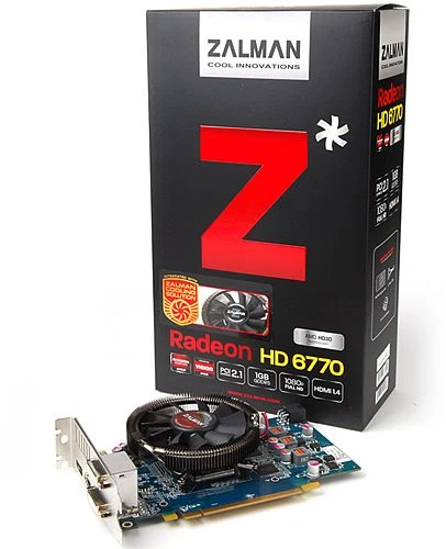Zalman Radeon HD 6770, 1GB GDDR5, 2x DVI, HDMI, DP