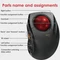 Elecom DEFT Pro M-DPT1MRBK Wireless Trackball schwarz/rote Kugel, Rechtshänder, USB/Bluetooth Vorschaubild