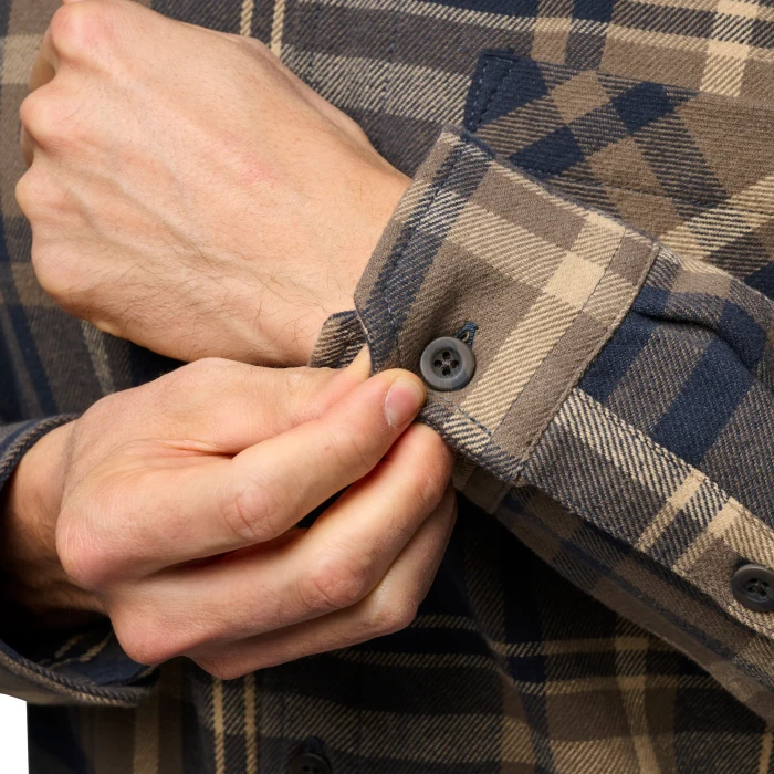 Black Diamond Project Flannel Hemd langarm charcoal/walnut plaid (Herren)