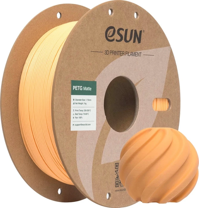 eSUN PETG-Matte, Apricot, Spule, 1.75mm, 1.00kg