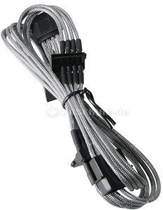 BitFenix Alchemy SATA-Stromadapter 4-Pin [IDE] auf 4x 15-Pin [SATA] 20cm, sleeved silber