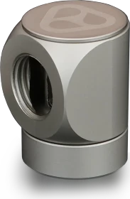Thermal Grizzly DeltaMate Rotary FF 90°-Verbinder G1/4", matt nickel