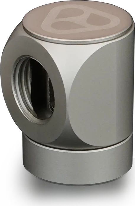 Thermal Grizzly DeltaMate Rotary FF 90°-Verbinder G1/4", matt nickel