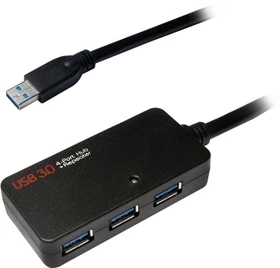 LogiLink USB 3.0 Aktiv-Verlängerung A/A 4-port USB 3.0 Hub, 10m (UA0262)