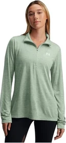 Under Armour Tech Twist Half Zip Funktionsshirt langarm silica green/white (Damen)