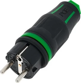 PC-Electric TopTaurus2 Schutzkontaktstecker 2SL IP54 schwarz/grün