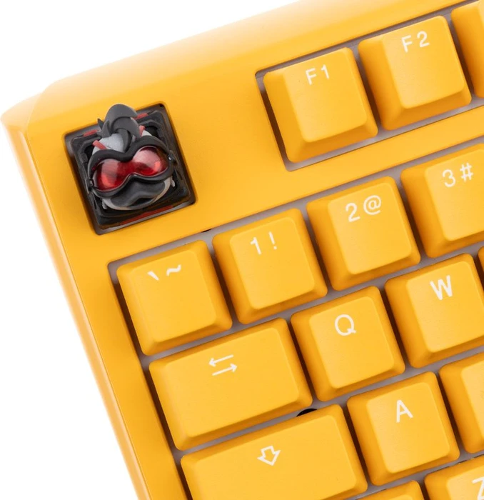 Ducky x Hot Keys Project Ducky League Keycap Dark Edition - Rocket, Kunstharz (Resin), rot/grau/schwarz, 1 Taste
