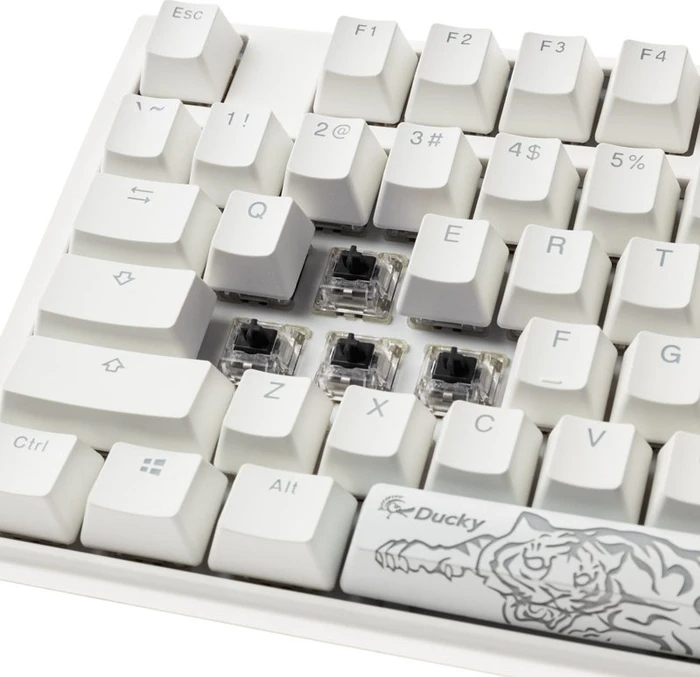 Ducky One 3 PBT, LEDs RGB, Pure White, MX RGB BLACK, USB, US