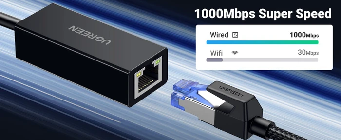Ugreen Gigabit Ethernet Adapter, USB-A 3.0 [Stecker]