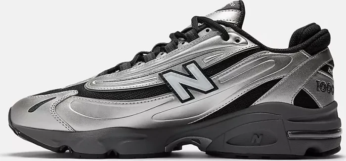 New Balance 1000 silver metallic/green