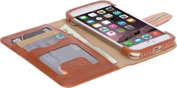 Krusell Sigtuna FolioWallet für Apple iPhone 7 cognac-braun