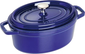Zwilling Staub Cocotte Schmortopf oval 29.2x23cm 2.35l dunkelblau