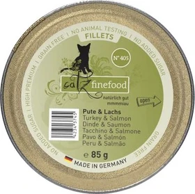 Catz finefood N°, 405 Pute, Huhn & Lachs in Jelly, 1.02kg (12x 85g)