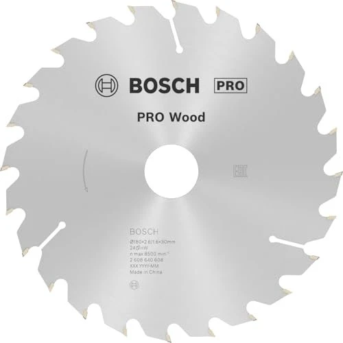 Bosch Professional Optiline Wood Kreissägeblatt 24Z, 180x2.6x30mm, 1 Stück