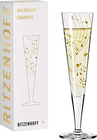 Ritzenhoff Goldnacht Champagnerglas von Sibylle Mayer 205ml