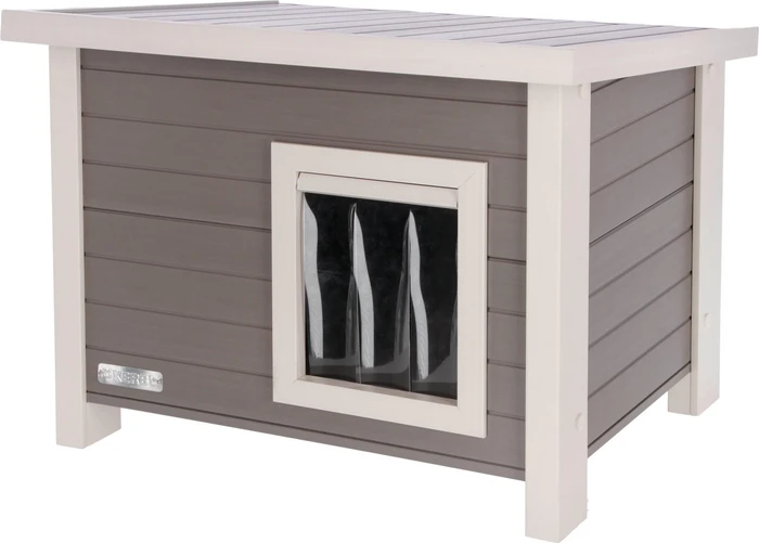 Kerbl ECO-Katzenhaus Eli, grau/weiß