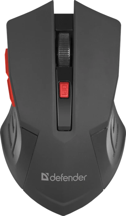 Defender Accura MM-275 Wireless Optical Mouse schwarz/rot, USB