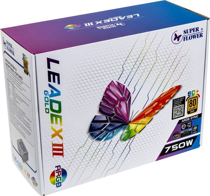 Super Flower Leadex III Gold ARGB 750W, ATX 2.32