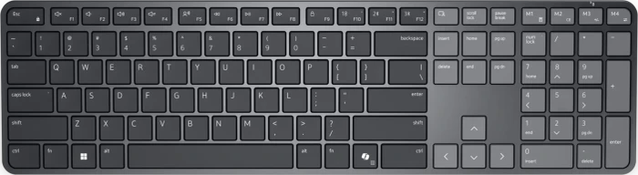 Dell Pro 7 Slim Wireless Keyboard, grau, USB/Bluetooth, DE