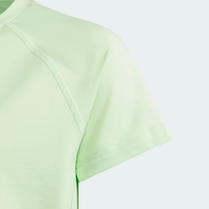 adidas Kids Funktionsshirt kurzarm semi green spark/reflective silver (Junior)