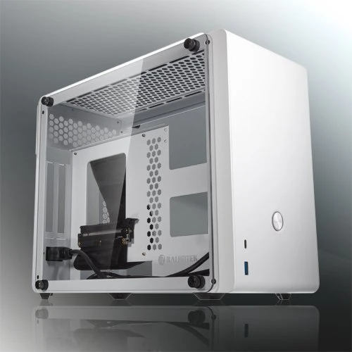 Raijintek Ophion Evo, weiß, Glasfenster, Mini-ITX