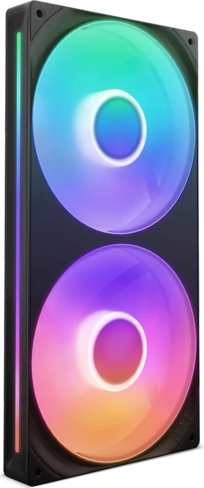 NZXT F Series F280 RGB Core Single-Frame Fan Unit, Matte Black, schwarz, LED-Steuerung, 280mm