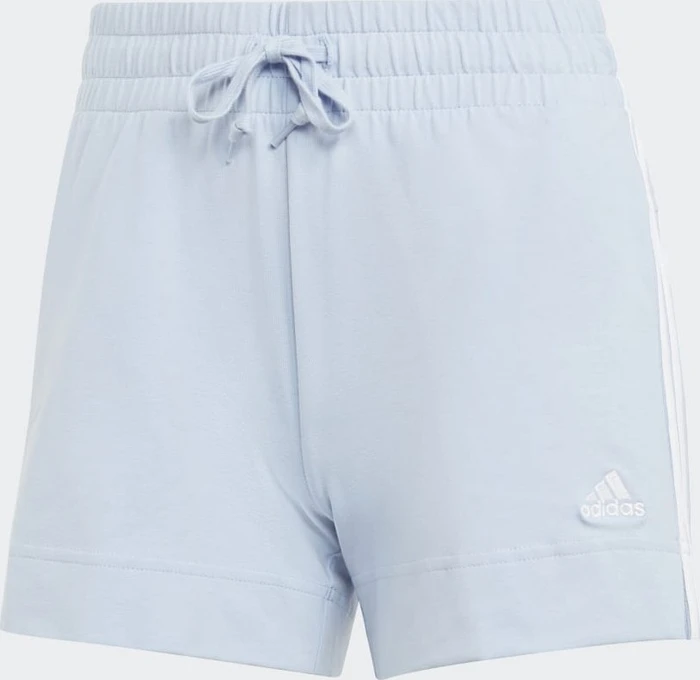 adidas Essentials Slim 3-Streifen Shorts blue dawn/white (Damen)
