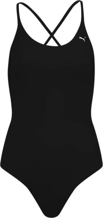 Puma V-Neck Crossback Badeanzug schwarz (Damen) (935086-03)