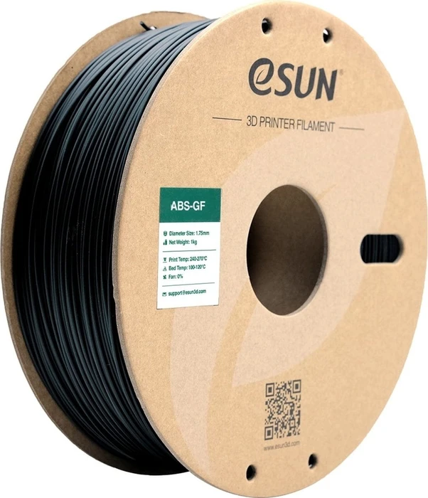 eSUN 3D ABS-GF, Black, Spule, 1.75mm, 1.00kg