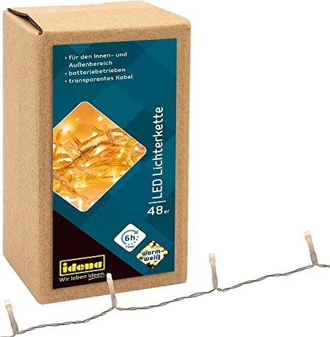 Idena LED Lichterkette warmweiß