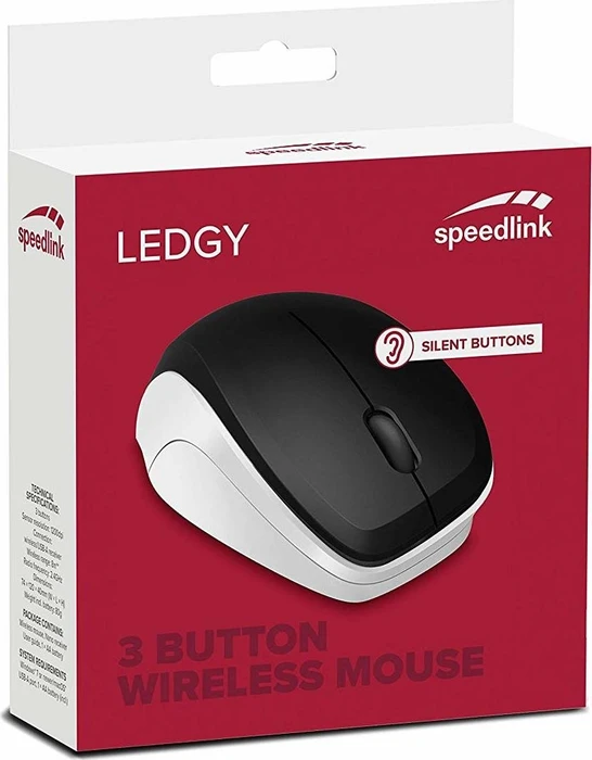 Speedlink Ledgy Mouse Wireless weiß, USB