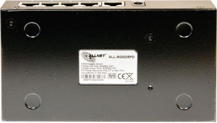 Allnet SG82 Desktop Gigabit Switch, 5x RJ-45, 36W PoE