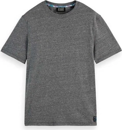 Scotch & Soda Melange T-Shirt kurzarm washed black (Herren)