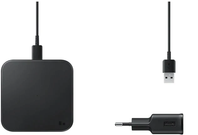Samsung Wireless Charger Pad mit Travel Adapter schwarz