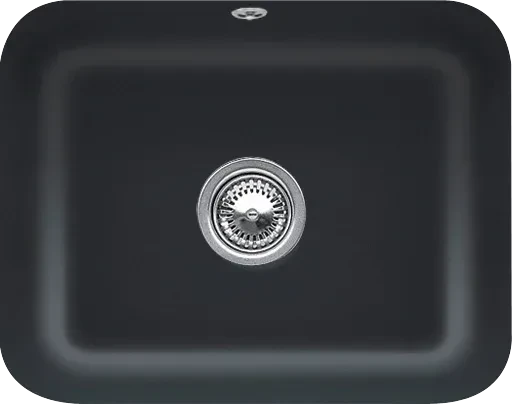Villeroy & Boch Cisterna 60C Unterbau Becken mittig pure black