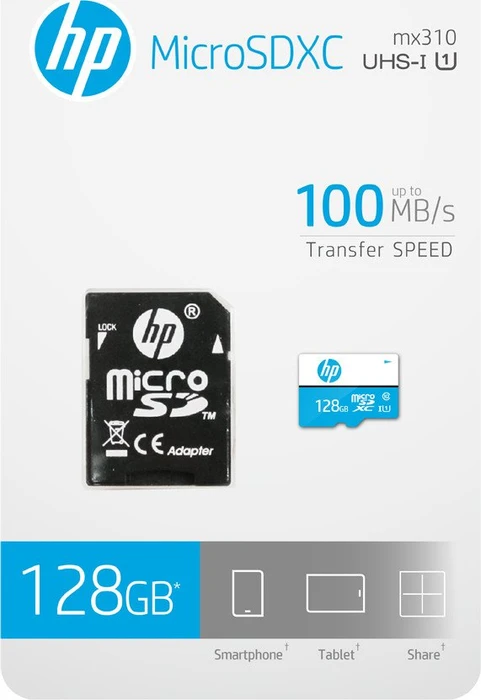 PNY HP mi210/mx310 R100/W30 128GB Kit, UHS-I U1, Class 10